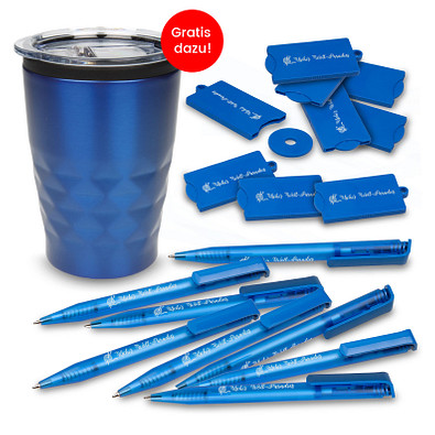 Werbe-Sparset, 201-tlg., inkl. Druck, blau Werbe-Sparset, 201-tlg., inkl. Druck, blau